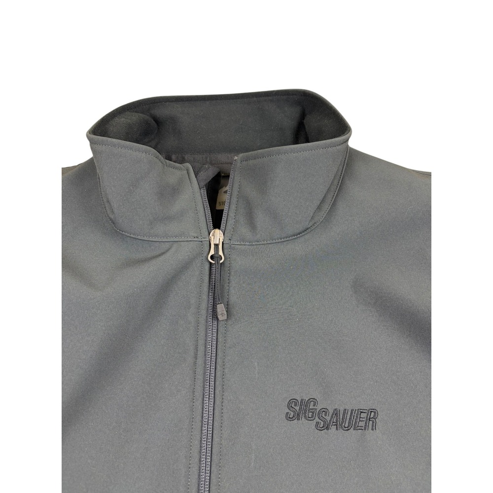 Sig Sauer storm creek 2XL Softshell Jacket Full Zip Charcoal Grey Fleece Lined